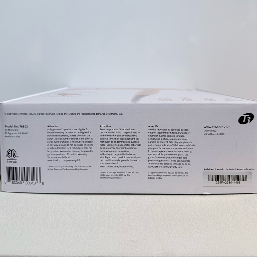 T3 Featherweight 3i Professional Hair Dryer Rose Gold NIB - Picture 5 of 6